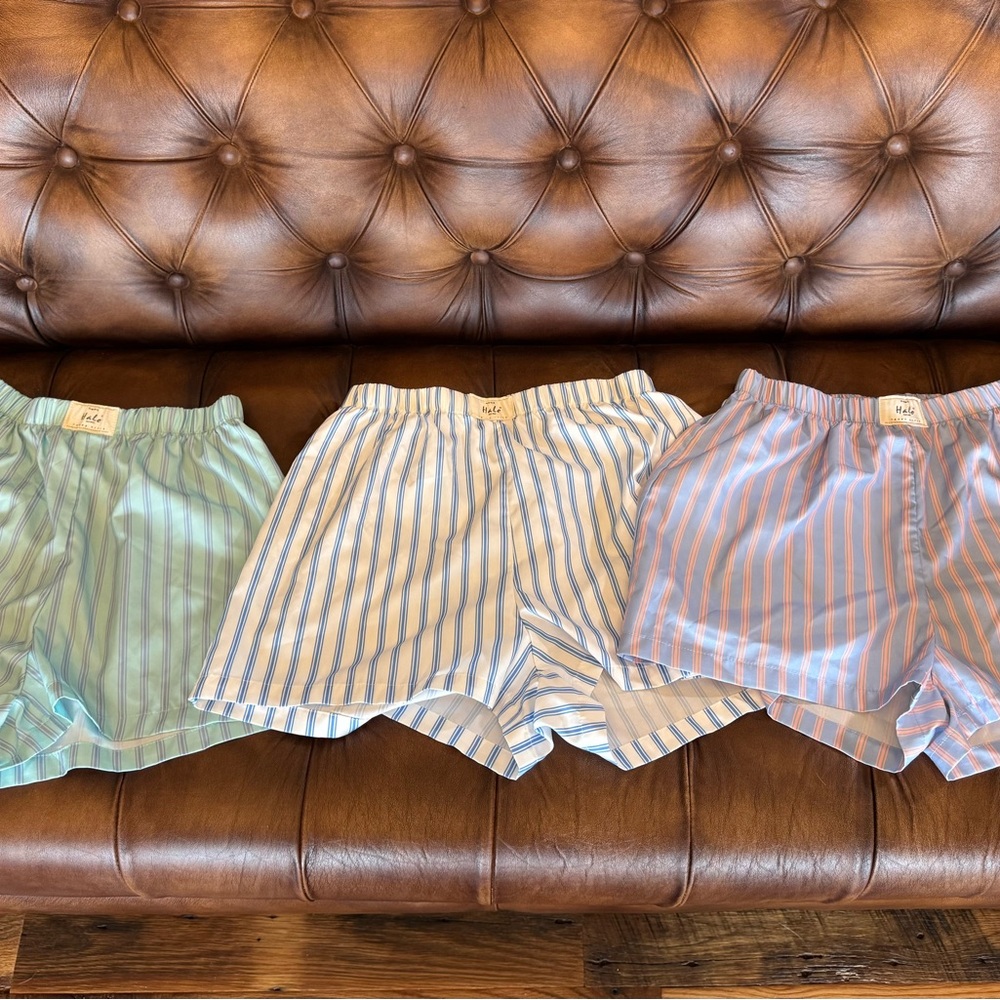 Set of 3 Halo Striped Lounge Shorts